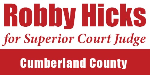 Robby Hicks for Superior Court Judge | Cumberland County